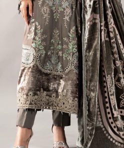 Luxury Linen Embroidered Grey Suit Mbdls-Aw1209Gy 16 D 9Greyd Imanistudio.com
