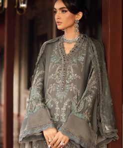 Luxury Linen Embroidered Grey Suit Mbdls-Aw1209Gy 13 D 9Greyk Imanistudio.com
