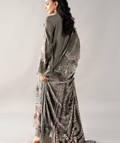 Luxury Linen Embroidered Grey Suit Mbdls-Aw1209Gy 18 D 9Greyp Imanistudio.com