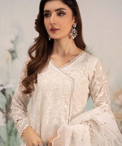 Luxury Pret Off-White Embroidered Organza Suit Mbdw-Ef25101Wt 11 Dw Ef25101Off Whitea Imanistudio.com