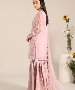 Luxury Pret Pale Lilac Embroidered Organza &Amp; Cotton Silk Suit Mbdw-Ef2517Pl 16 Dw Ef2517Lilaca Imanistudio.com