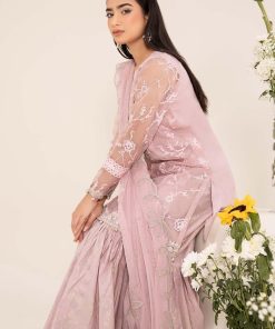 Luxury Pret Pale Lilac Embroidered Organza &Amp; Cotton Silk Suit Mbdw-Ef2517Pl 13 Dw Ef2517Lilacc Imanistudio.com