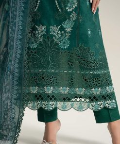 Luxury Pret Dark Green Embroidered Self Jacquard Lawn Suit Mbdw-Ef2547Dg 12 Dw Ef2547Greend Imanistudio.com