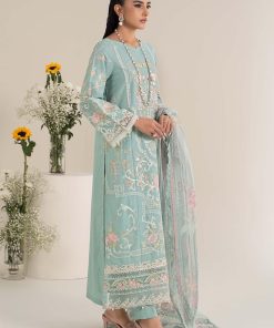 Luxury Pret Eggshell Blue Embroidered Self Jacquard Lawn Suit Mbdw-Ef2549Eb 10 Dw Ef2549Ferozig Imanistudio.com
