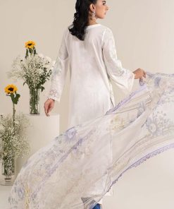Luxury Pret Off-White Embroidered Self Jacquard Lawn Suit Mbdw-Ef2549Ow 12 Dw Ef2549Whitea Imanistudio.com