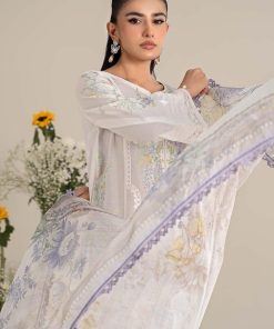 Luxury Pret Off-White Embroidered Self Jacquard Lawn Suit Mbdw-Ef2549Ow 13 Dw Ef2549Whiteb Imanistudio.com