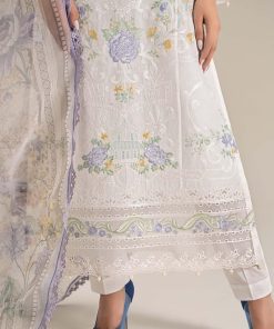 Luxury Pret Off-White Embroidered Self Jacquard Lawn Suit Mbdw-Ef2549Ow 16 Dw Ef2549Whitee Imanistudio.com