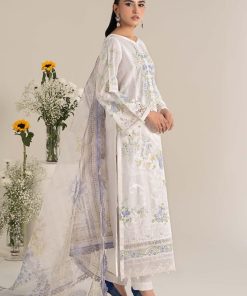 Luxury Pret Off-White Embroidered Self Jacquard Lawn Suit Mbdw-Ef2549Ow 10 Dw Ef2549Whiteg Imanistudio.com