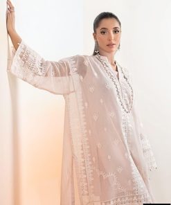 Luxury Pret Pastel Pink Embroidered Cotton Net Suit Mbdw-Ef2592Pp 11 Dw Ef2592Pink Imanistudio.com