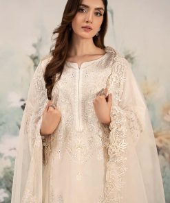 Luxury Pret Off-White Embroidered Lawn Suit Mbdw-Ef2595Ww 12 Dw Ef2595 Off Whited Imanistudio.com