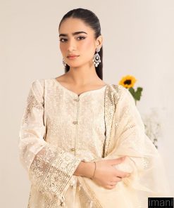 Luxury Pret Cream Embroidered Cotton Lawn Suit Mbdw-Ef2599Cm 10 Dw Ef2599Offwhite Imanistudio.com