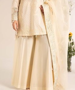 Luxury Pret Cream Embroidered Cotton Lawn Suit Mbdw-Ef2599Cm 13 Dw Ef2599Offwhited Imanistudio.com