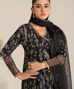 Luxury Pret Black Printed Cotton Lawn Angrakha Suit Mbdw-Ef2526Ba 13 Dwef 2526Blackb Imanistudio.com