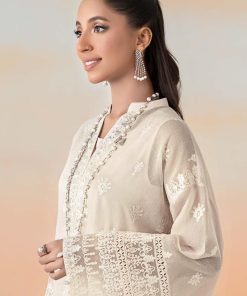 Luxury Pret Off-White Embroidered Cotton Net Suit Mbdw-Ef2592Ow 10 Dwef 2592Offwhiteb Imanistudio.com