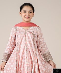 Mariab Baby Pink Embroidered Cotton Lawn Suit Mbkd-Ef2509Bp 11 Mkd Ef2509Pink Imanistudio.com