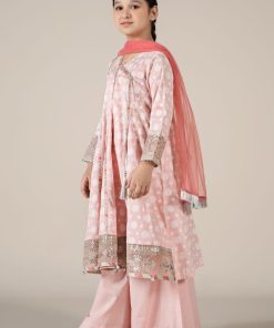 Mariab Baby Pink Embroidered Cotton Lawn Suit Mbkd-Ef2509Bp 10 Mkd Ef2509Pinkf Imanistudio.com