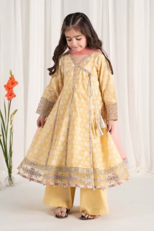 Mariab Banana Embroidered Cotton Lawn Suit Mbkd-Ef2509Bn