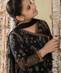 Mariab Black Printed &Amp; Embroidered Cotton Lawn Suit Mbkd-Ef2513Bk 13 Mkd Ef2513Blackc Imanistudio.com