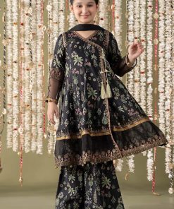 Mariab Black Printed &Amp; Embroidered Cotton Lawn Suit Mbkd-Ef2513Bk 10 Mkd Ef2513Blackg Imanistudio.com