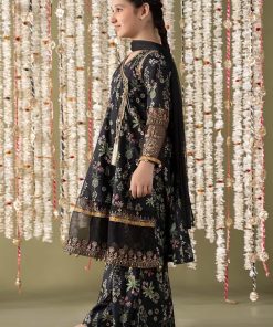 Mariab Black Printed &Amp; Embroidered Cotton Lawn Suit Mbkd-Ef2513Bk 11 Mkd Ef2513Blackh Imanistudio.com