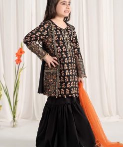 Mariab Black Embroidered Cotton Lawn Suit Mbkd-Ef2523Bk 7 Mkd Ef2523Blacke Imanistudio.com