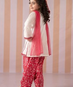 Mariab White/Fuchsia Embroidered Cotton Lawn Suit Mbkd-Ef2566Wf 12 Mkd Ef2566Pinka Imanistudio.com