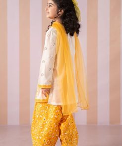 Mariab White/Zarda Embroidered Cotton Lawn Suit Mbkd-Ef2566Wz 14 Mkd Ef2566Yellowa Imanistudio.com