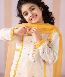 Mariab White/Zarda Embroidered Cotton Lawn Suit Mbkd-Ef2566Wz 11 Mkd Ef2566Yellowc Imanistudio.com