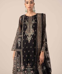 Luxury Formal Black Embroidered Organza Outfit Mbsf-Ef2524Bk 11 Sf Ef2524Blackb Imanistudio.com