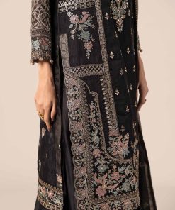 Luxury Formal Black Embroidered Organza Outfit Mbsf-Ef2524Bk 12 Sf Ef2524Blackf Imanistudio.com