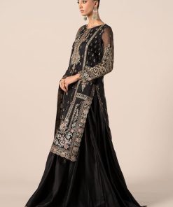 Luxury Formal Black Embroidered Organza Outfit Mbsf-Ef2524Bk 10 Sf Ef2524Blackh Imanistudio.com