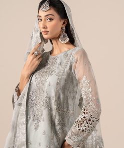 Luxury Formal Light Blue Embroidered Organza Outfit Mbsf-Ef2524Lb 11 Sf Ef2524Iceblue Imanistudio.com