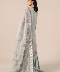 Luxury Formal Light Blue Embroidered Organza Outfit Mbsf-Ef2524Lb 16 Sf Ef2524Icebluea Imanistudio.com