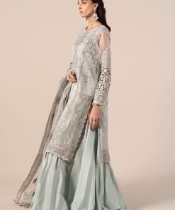 Luxury Formal Light Blue Embroidered Organza Outfit Mbsf-Ef2524Lb 10 Sf Ef2524Iceblueg Imanistudio.com