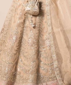 Luxury Formal Beige Embroidered Organza Lehenga Choli Mbsf-Ef2555Bg 13 Sf Ef2555Beiged Imanistudio.com
