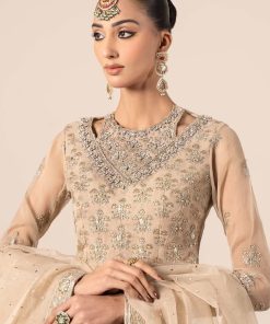 Luxury Formal Beige Embroidered Organza Lehenga Choli Mbsf-Ef2555Bg 12 Sf Ef2555Beigenb Imanistudio.com