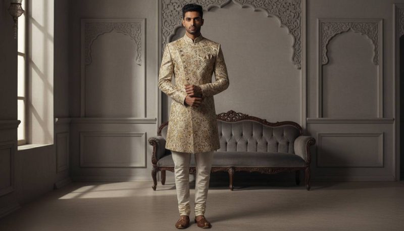 Different Types Of Sherwani For Weddings And Traditional Occasions 5 Angrakha Sherwani
