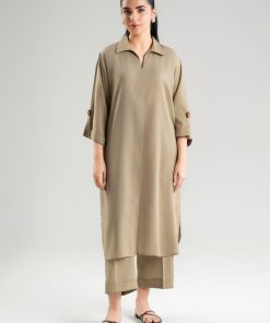 Khaki karandi Cotton Co-Ord Set MB-CS2590KK