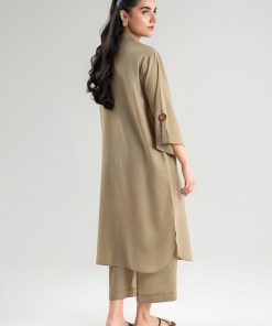 Khaki Karandi Cotton Co-Ord Set Mb-Cs2590Kk 12 Mb Cs2590 Beigeb Imanistudio.com