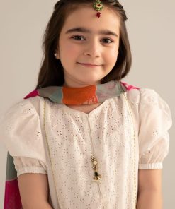 Mariab Kids White Embroidered Cambric Suit Mbkd-Ef2541Ww 10 Mkdef2541Whiteb Imanistudio.com