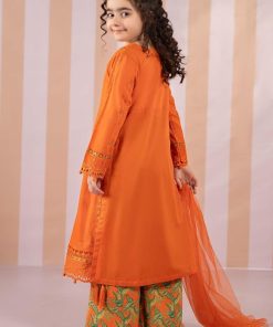 Mariab Kids Orange Embroidered Cotton Lawn Suit Mbkd-Ef2567Og 12 Mkdef2567Oringea Imanistudio.com