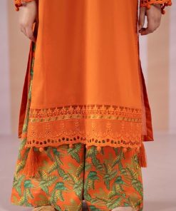 Mariab Kids Orange Embroidered Cotton Lawn Suit Mbkd-Ef2567Og 11 Mkdef2567Oringee Imanistudio.com