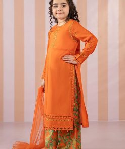 Mariab Kids Orange Embroidered Cotton Lawn Suit Mbkd-Ef2567Og 8 Mkdef2567Oringef Imanistudio.com