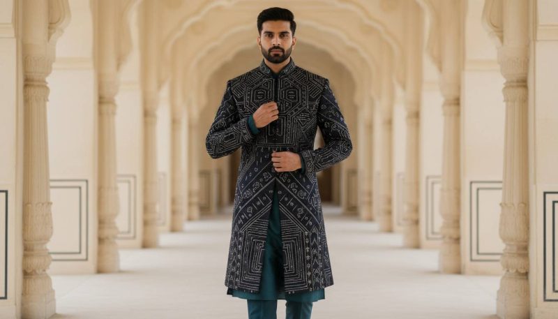Different Types Of Sherwani For Weddings And Traditional Occasions 16 Sherwani With Jacket