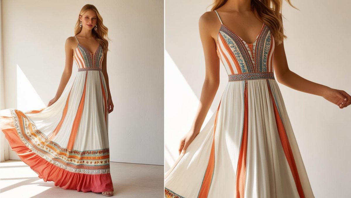 Types Of Maxi Dresses: Stylish Guide To Every Silhouette 8 Flared Maxi Dress