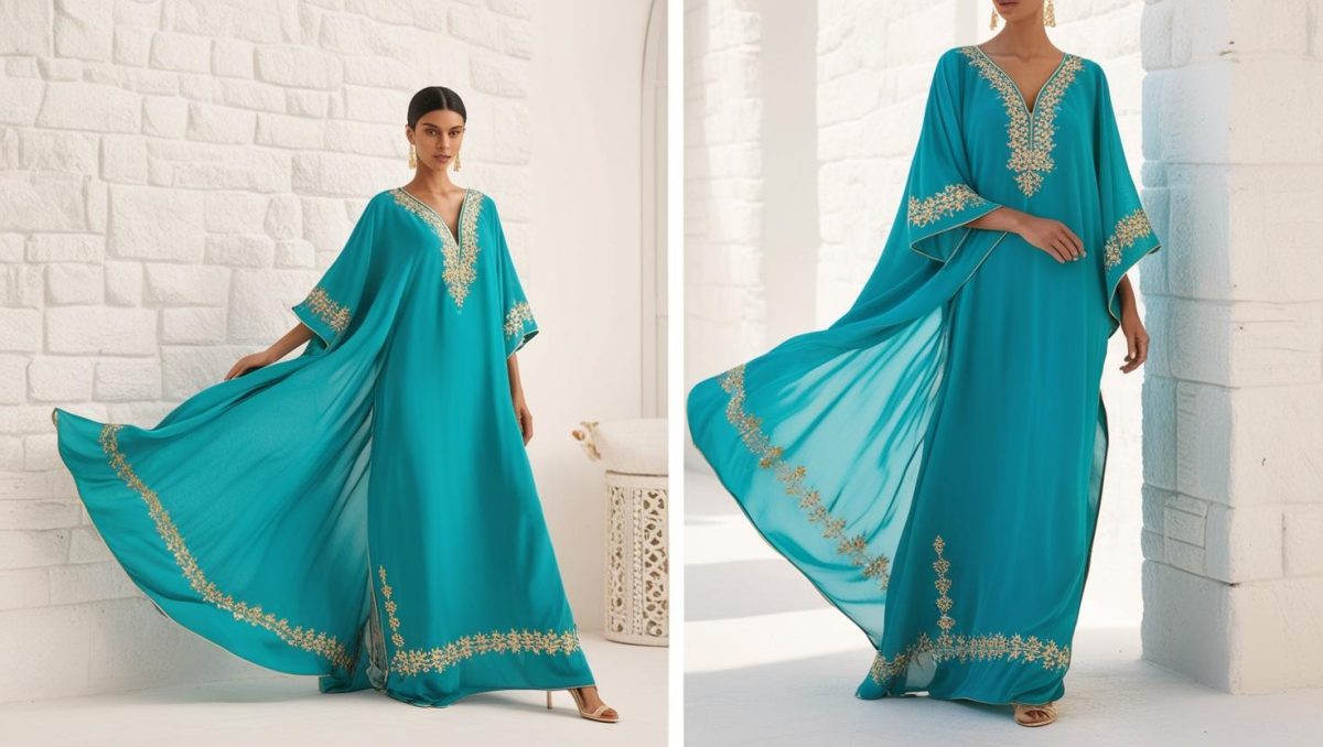Types Of Maxi Dresses: Stylish Guide To Every Silhouette 9 Kaftan Maxi Dress