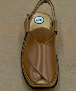 Premium Leather Golden Olive Charsadda Peshawari Chappal Char-2504Go 14 Char2504B Imanistudio.com