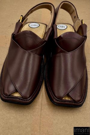 Premium Leather Kalaiji Charsadda Peshawari Chappal Char-2505Kg 14 Char2505 Imanistudio.com
