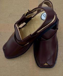 Premium Leather Kalaiji Charsadda Peshawari Chappal Char-2505Kg 16 Char2505B Imanistudio.com