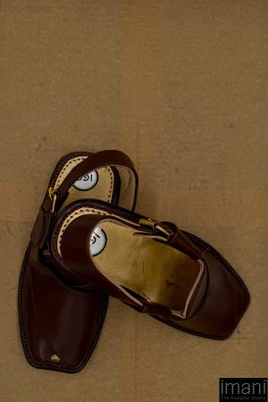 Premium Leather Kalaiji Charsadda Peshawari Chappal Char-2505Kg 19 Char2505H Imanistudio.com